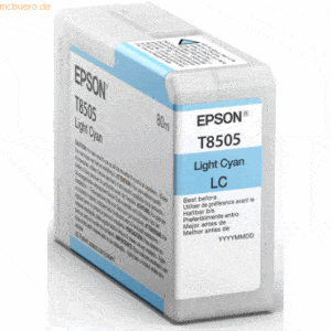 Epson Tintenpatrone Epson Surecolor SC-S 70600 T8505 cyan light