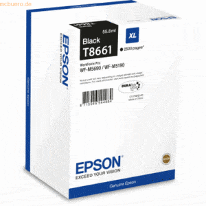 Epson Tintenpatrone Epson Fax WF-M5690 T8661 schwarz