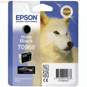 Epson Tintenpatrone Epson T09684010 schwarz matt
