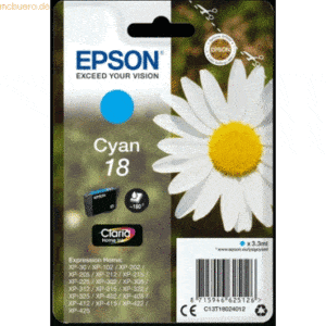 Epson Tintenpatrone Original Epson T1802 cyan