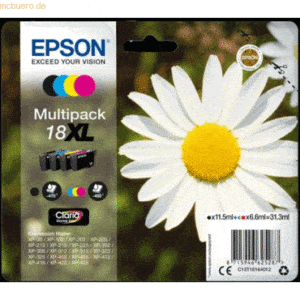 Epson Tintenpatrone Original Epson T1816XL schwarz/cyan/magenta/gelb