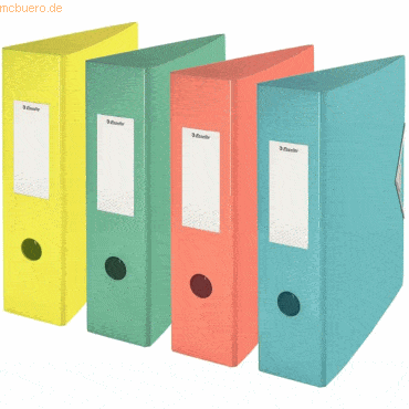 5 x Esselte Ordner Colour'Ice A4 Polyfoam 82mm sortiert