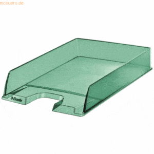 10 x Esselte Briefkorb Colour'Ice A4 PS transparent grün