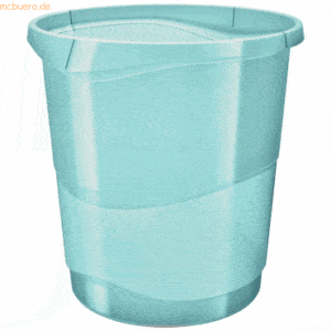 Esselte Papierkorb Colour'Ice PP 14l transparent blau