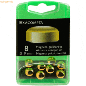 Exacompta Magnete 9mm gold VE=8 Stück
