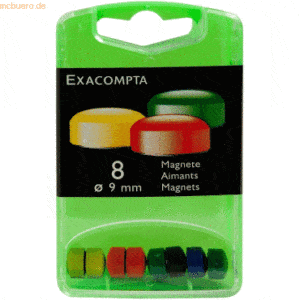 Exacompta Magnete 9mm farbig sort VE=8 Stück