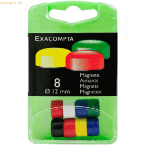 Exacompta Magnete 12mm farbig sort VE=8 Stück
