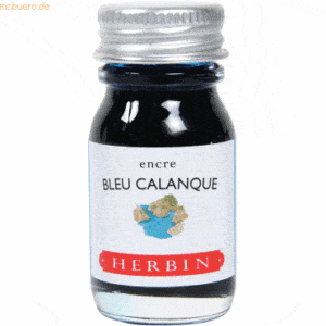 6 x Herbin Füllertinte 10ml bleu calanque