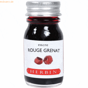 6 x Herbin Füllertinte 10ml rouge grenat