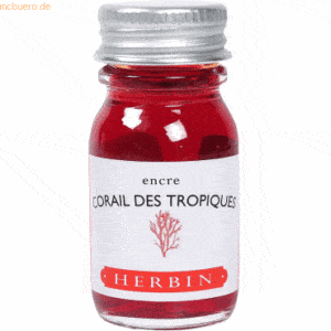 6 x Herbin Füllertinte 10ml corail tropique