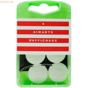 Exacompta Magnete 18mm weiß VE=4 Stück