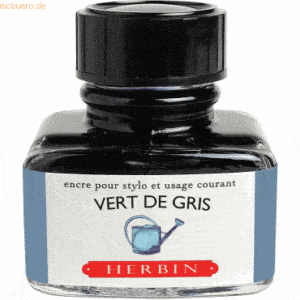 4 x Herbin Füllertinte 30ml vert de gris