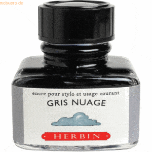 4 x Herbin Füllertinte 30ml Rauchgrau