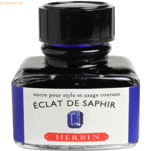 4 x Herbin Füllertinte 30ml Zaphirblau