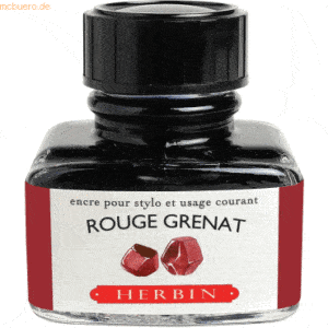 4 x Herbin Füllertinte 30ml rouge grenat