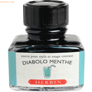 4 x Herbin Füllertinte 30ml Pfefferminzgrün