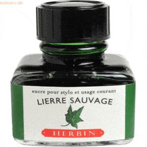 4 x Herbin Füllertinte 30ml Efeugrün