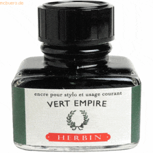4 x Herbin Füllertinte 30ml empiregrün
