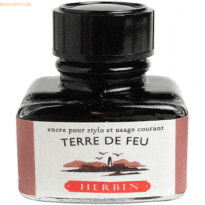 4 x Herbin Füllertinte 30ml Feuerlandbraun