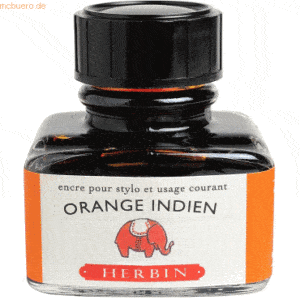 4 x Herbin Füllertinte 30ml Indi Orange