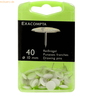 Exacompta Reißnägel 10mm weiß VE=40 Stück