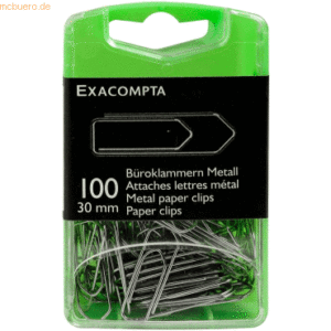 10 x Exacompta Büroklammern 30mm verzinkt VE=100 Stück