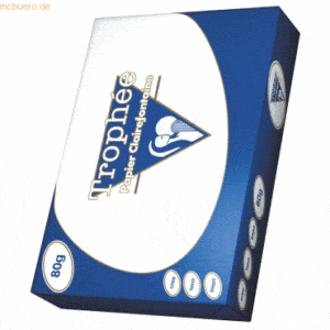 Clairefontaine Kopierpapier Trophee A4 80g/qm weiß VE=500 Blatt