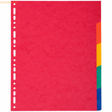 25 x Exacompta Register A4 Maxi Manila-Karton 225g 5-teilig blanko far