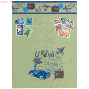4 x Exacompta Briefmarken-Starterkit Air-Mail mit Album 22
