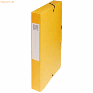 8 x Exacompta Sammelbox A4 40mm Manila-Karton gelb