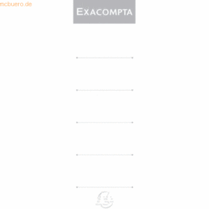 Exacompta Ordnerrückenschilder 70mm selbstklebend VE=10 Stück