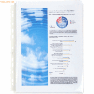 Exacompta Sichthüllen A4 PP 200my glasklar mit Falte VE=10 Stück