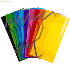 10 x Exacompta Dokumentenmappe Iderama DINlang PP farbig sortiert