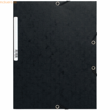 Exacompta Eckspannmappe Scotten A4 Manila-Karton 425g schwarz