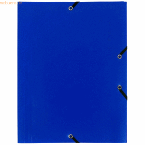 Exacompta Eckspannmappe A4 PP 400my blau