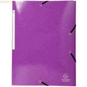 25 x Exacompta Sammelmappe Iderama A4+ 600g/qm Karton violett