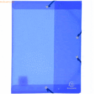4 x Exacompta Sammelbox Chromaline A4 25mm PP blau