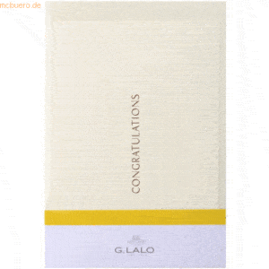 5 x Lalo Klapp-Karte & Umschlag Dorure de france C6 'CONGRATS'