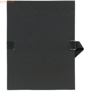 Exacompta Dokumentenmappe A4 120mm mit dehnbarem Rücken schwarz