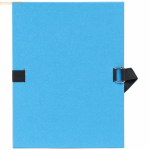 Exacompta Dokumentenmappe A4 120mm mit dehnbarem Rücken blau