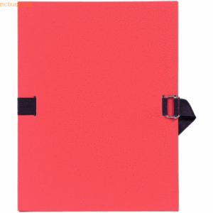 Exacompta Dokumentenmappe A4 120mm mit dehnbarem Rücken rot