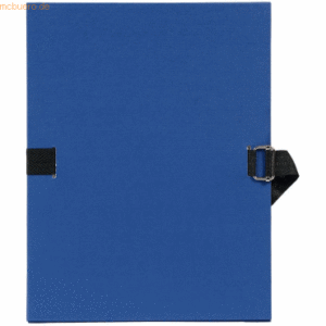 Exacompta Dokumentenmappe A4 120mm mit dehnbarem Rücken dunkelblau