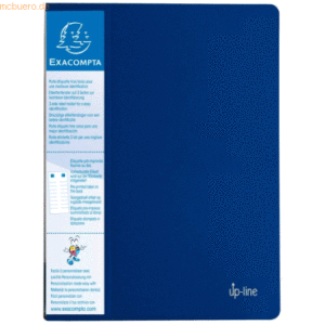 20 x Exacompta Sichtbuch A4 10 Hüllen mit Rückenschild blau