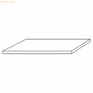 mcbuero.de Einlegboden für Schränke Solid 800x400mm Ahorn