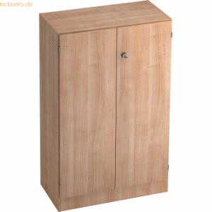 mcbuero.de Schrank Solid 3OH BxTxH 80x42x127cm Griff SG Nussbaum/Nussb