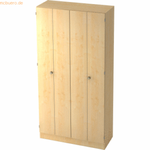 mcbuero.de Falttürenschrank Solid 5OH BxTxH 100x42x200