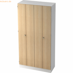 mcbuero.de Falttürenschrank Solid 5OH BxTxH 100x42x200