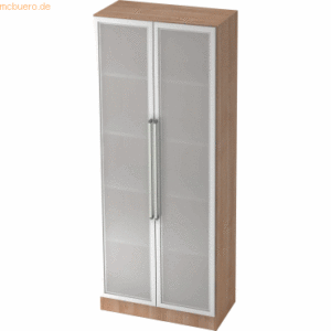 mcbuero.de Glastürenschrank Solid 5OH BxTxH 80x42x200