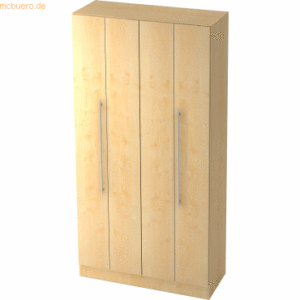 mcbuero.de Falttürenschrank Solid 5OH BxTxH 100x42x200