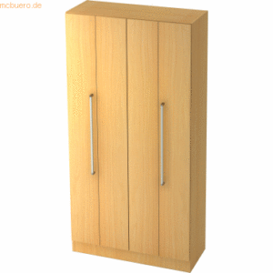 mcbuero.de Falttürenschrank Solid 5OH BxTxH 100x42x200